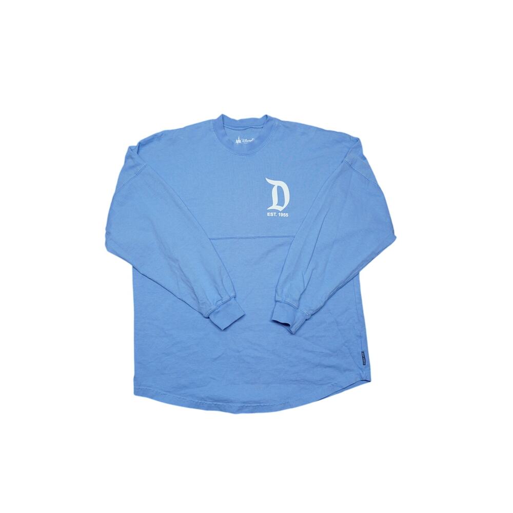 Disney Disneyland Resort Spirit Jersey Men’s Medium Blue Long Sleeve Logo